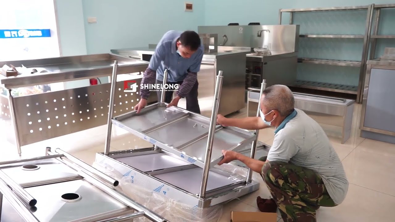 Installation Stainless Steel Bench
